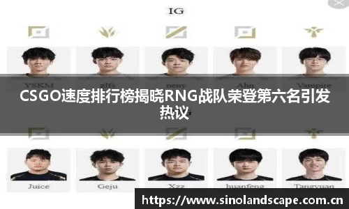 CSGO速度排行榜揭晓RNG战队荣登第六名引发热议